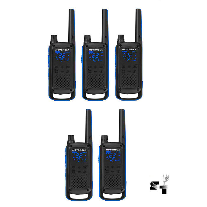 Cinco Handies Motorola T800 56 km - 22 Canales - Digital - Bluetooth