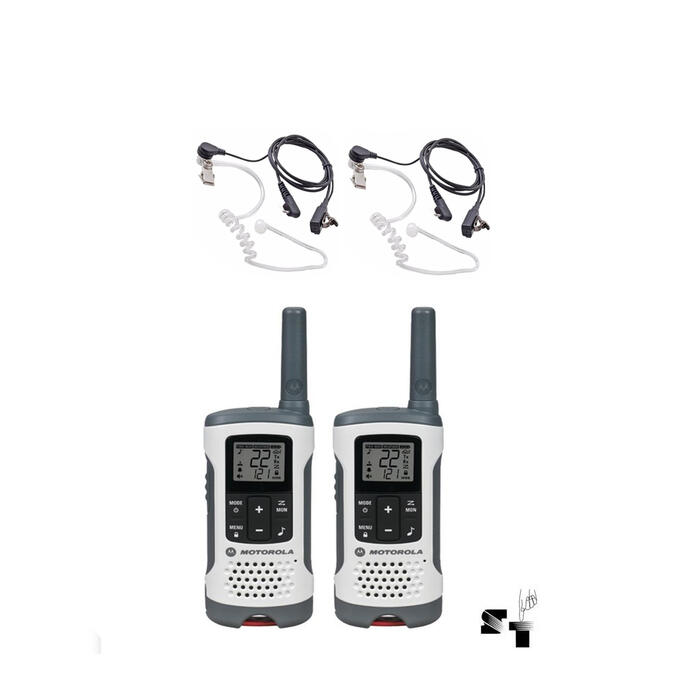 Par de Handies Motorola T260 40 KM - 22 Canales + 2 Auriculares