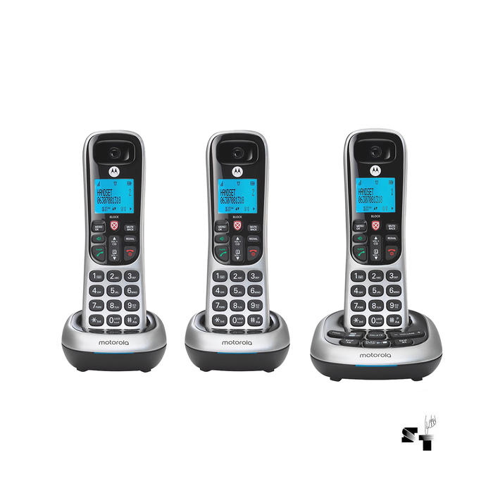 Inalámbrico Motorola CD4013 Contestador 3 Handies