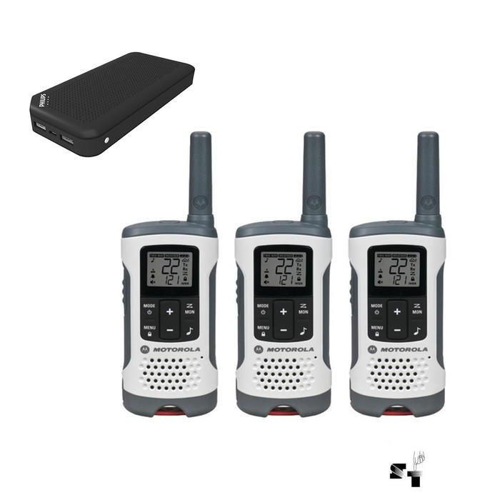 Trio de Handies Motorola T260 40 KM - 22 Canales
