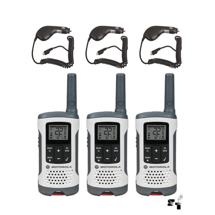 Trio de Handies Motorola T260 40 KM - 22 Canales