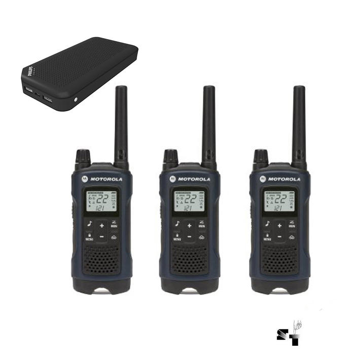 Trio de Handies Motorola T460 56KM 22 Canales