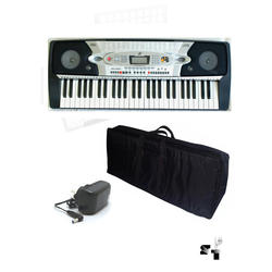 Teclado MK2061 54 teclas - Estilo piano + Micrófono + Fuente + Funda