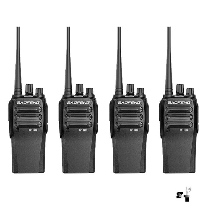 Cuatro Handies Baofeng BF-1909 10 W Uhf Recargable