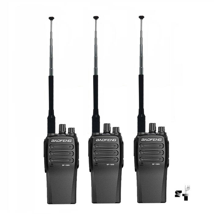 Trio de Handie Baofeng BF-1909 10 W Uhf Recargable