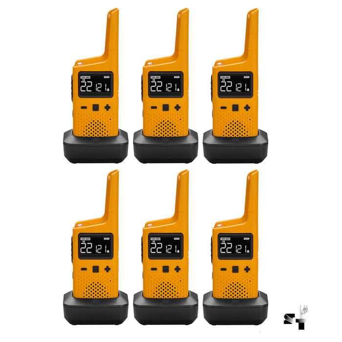 Seis Handies Motorola T380 40 KM - 22 Canales