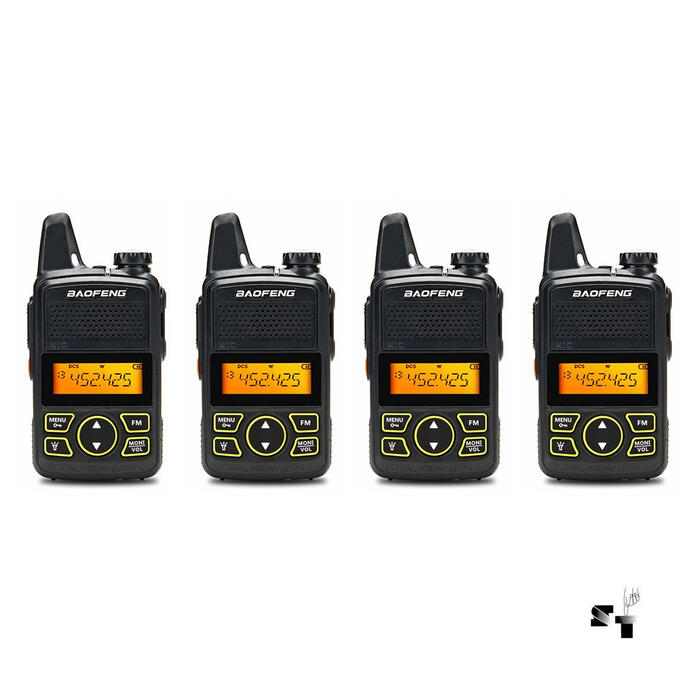Cuatro Handies Baofeng BF-T1 Uhf Recargable