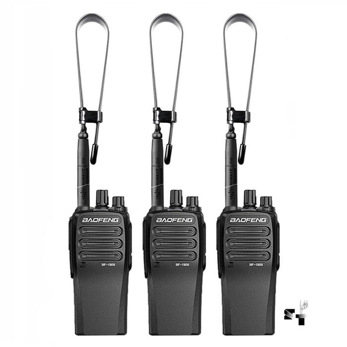 Trio de Handies Baofeng BF-1909 10 W Uhf Recargable