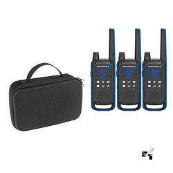 Trio de Handies Motorola T802 56 km - 22 Canales - Digital - Bluetooth + Malet�n
