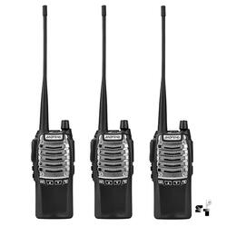 Trio de Handies Baofeng UV-8D 8 W Uhf Recargable 