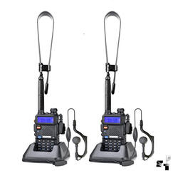Par de Handie Baofeng Bibanda Uv5r 8w Uhf Vhf Recargable Manos Libres